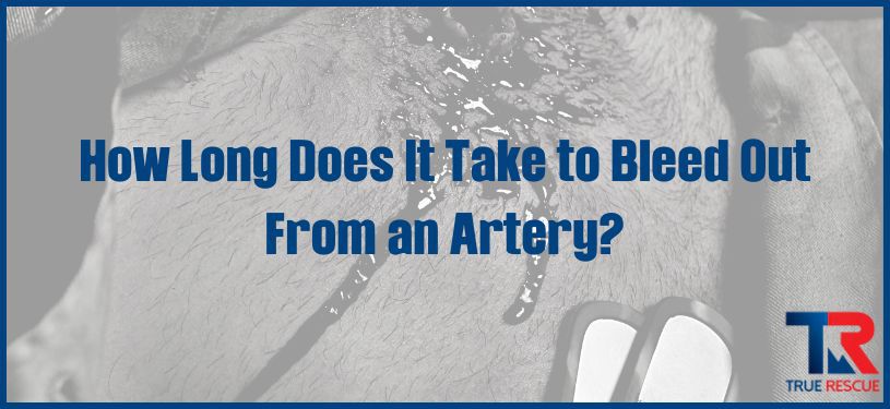 how long does it take to bleed out from an artery