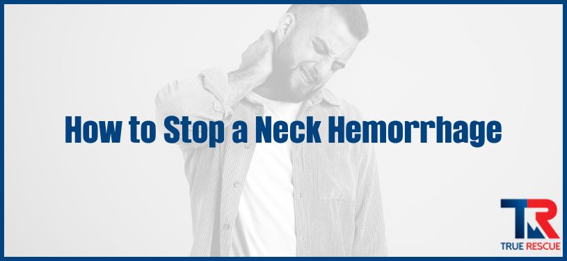 how to stop neck hemorrhage