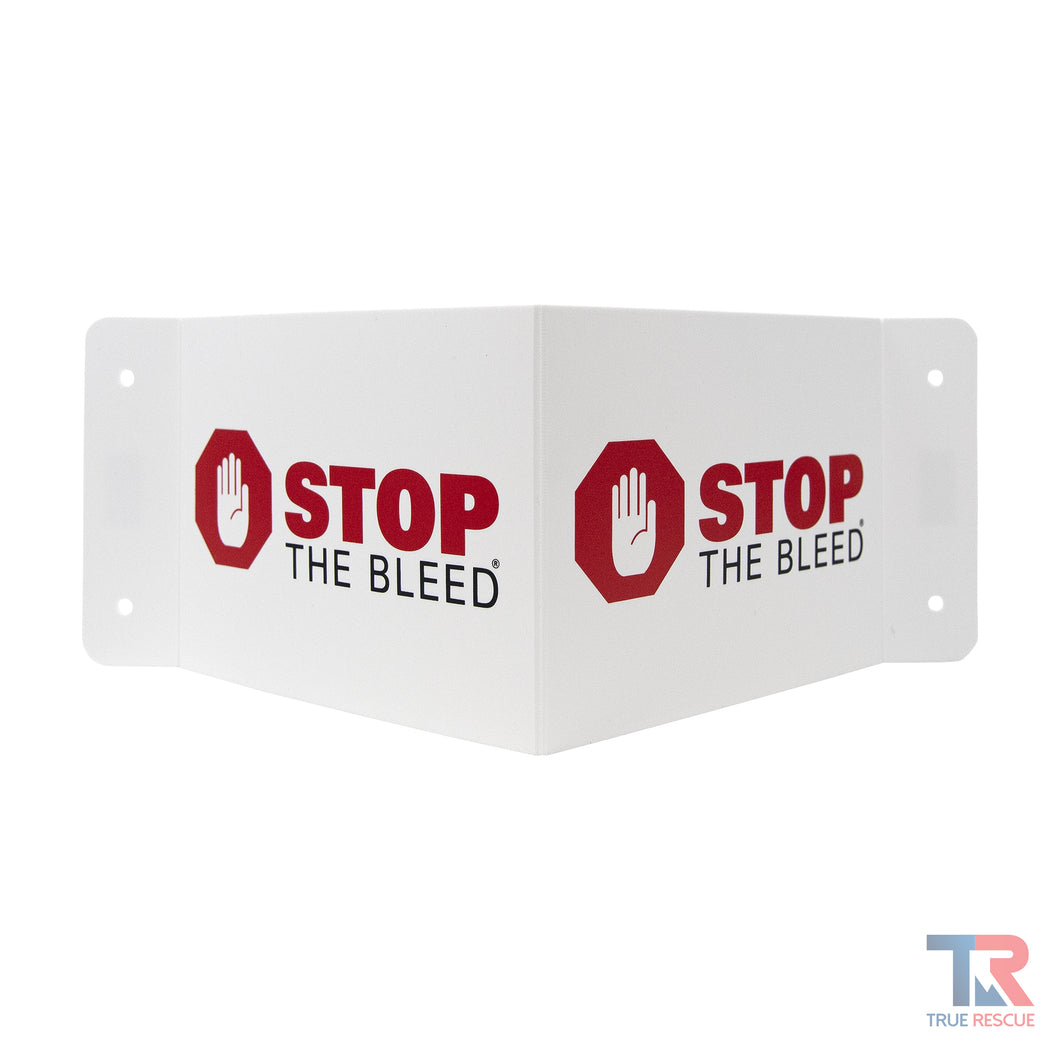 3-Way STOP THE BLEED Flexible 3D Wall Sign