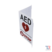 Load image into Gallery viewer, 3-Way AED &amp; STOP THE BLEED Flexible 3D Wall Sign
