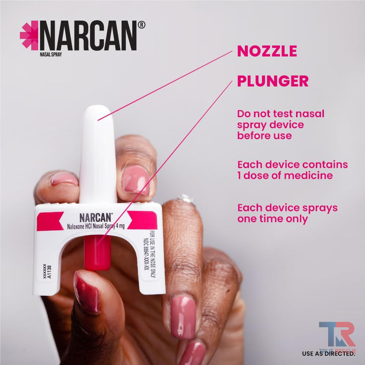 Narcan Kit - Naloxone Nasal Spray 4mg 2-Pack $44.97