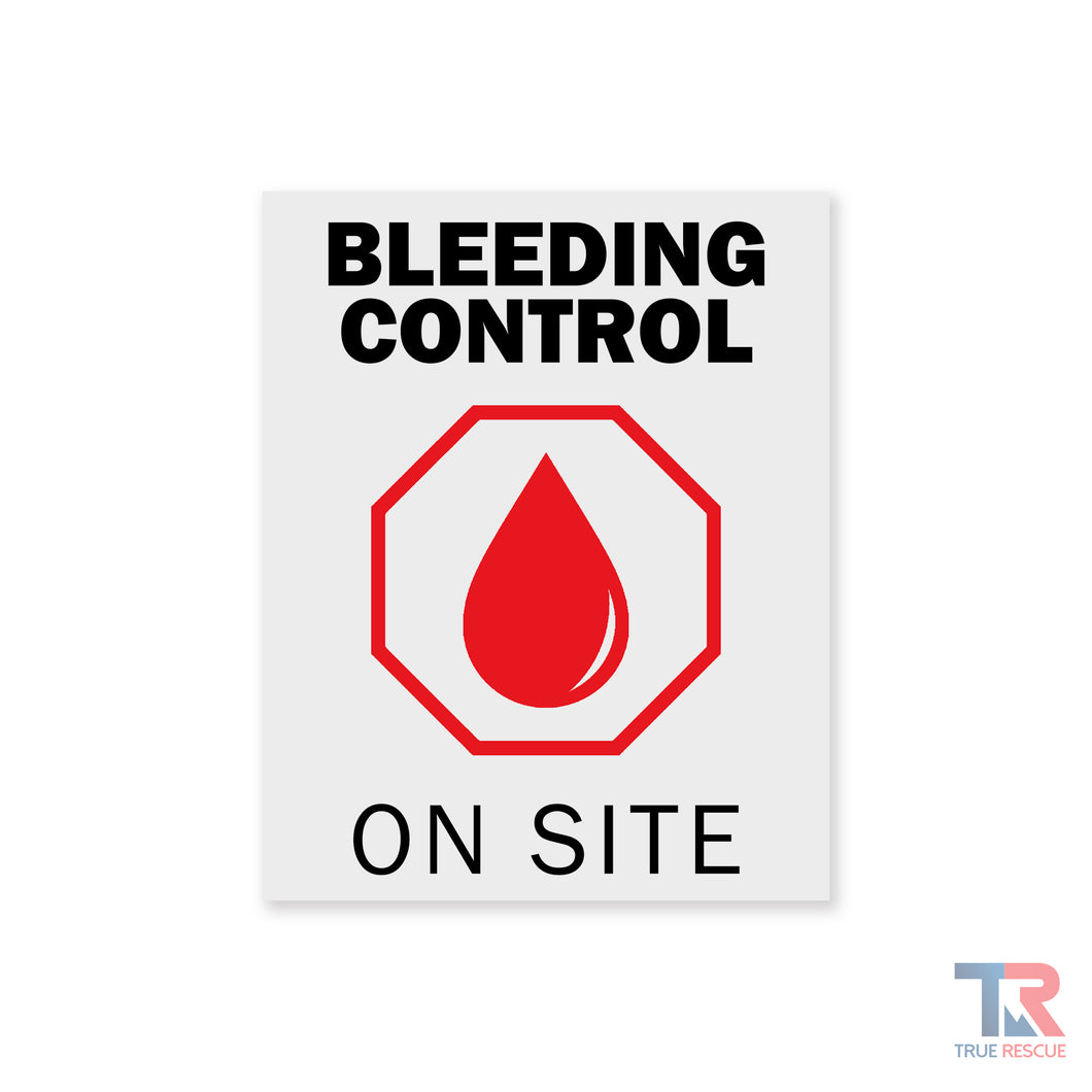 Bleeding Control On Site Decal