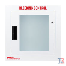 Load image into Gallery viewer, Fully Recessed Large Bleeding Control Cabinet Alarmed and Strobed by True Rescue®
