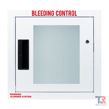 Load image into Gallery viewer, Fully Recessed Small Bleeding Control Cabinet Alarmed and Strobed by True Rescue®
