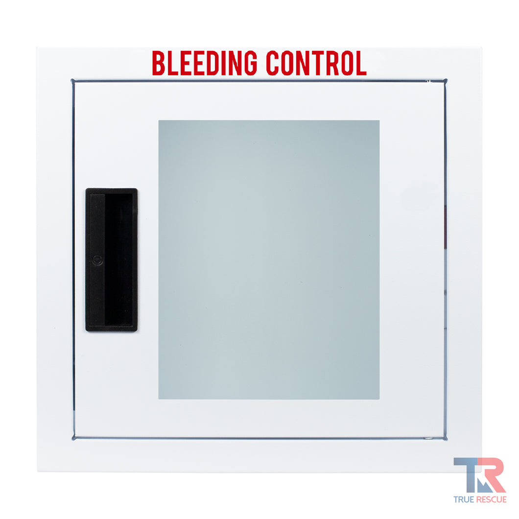 Fully Recessed Small Bleeding Control Cabinet Non Alarmed by True Rescue®