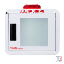 Load image into Gallery viewer, Small Premium Rounded Bleeding Control Cabinet with Alarm and Strobe by True Rescue®
