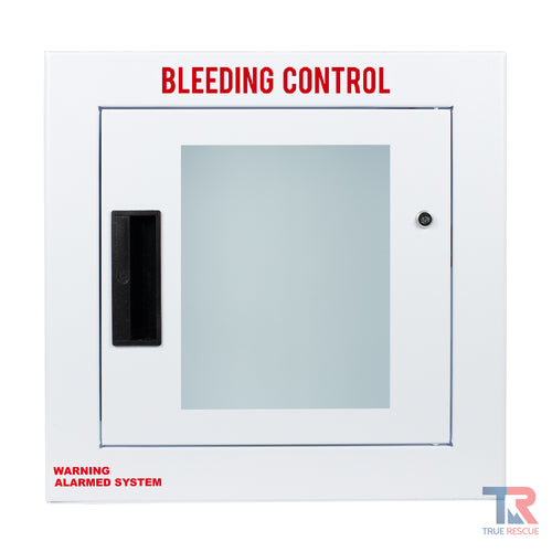 Semi Recessed Bleeding Control Cabinet Non Alarmed by True Rescue® Alarmed