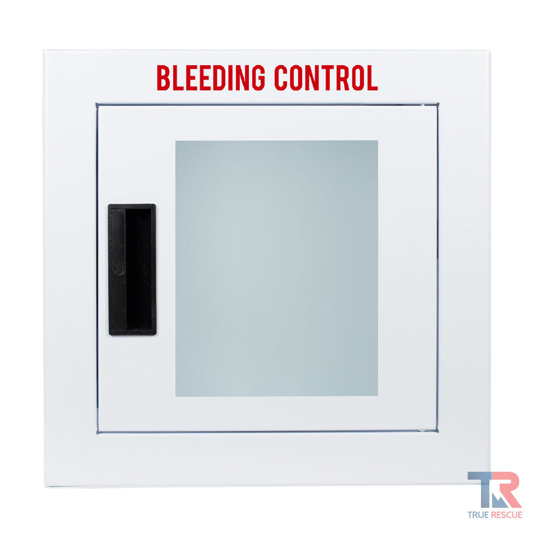 Semi Recessed Bleeding Control Cabinet Non Alarmed by True Rescue® Non Alarmed